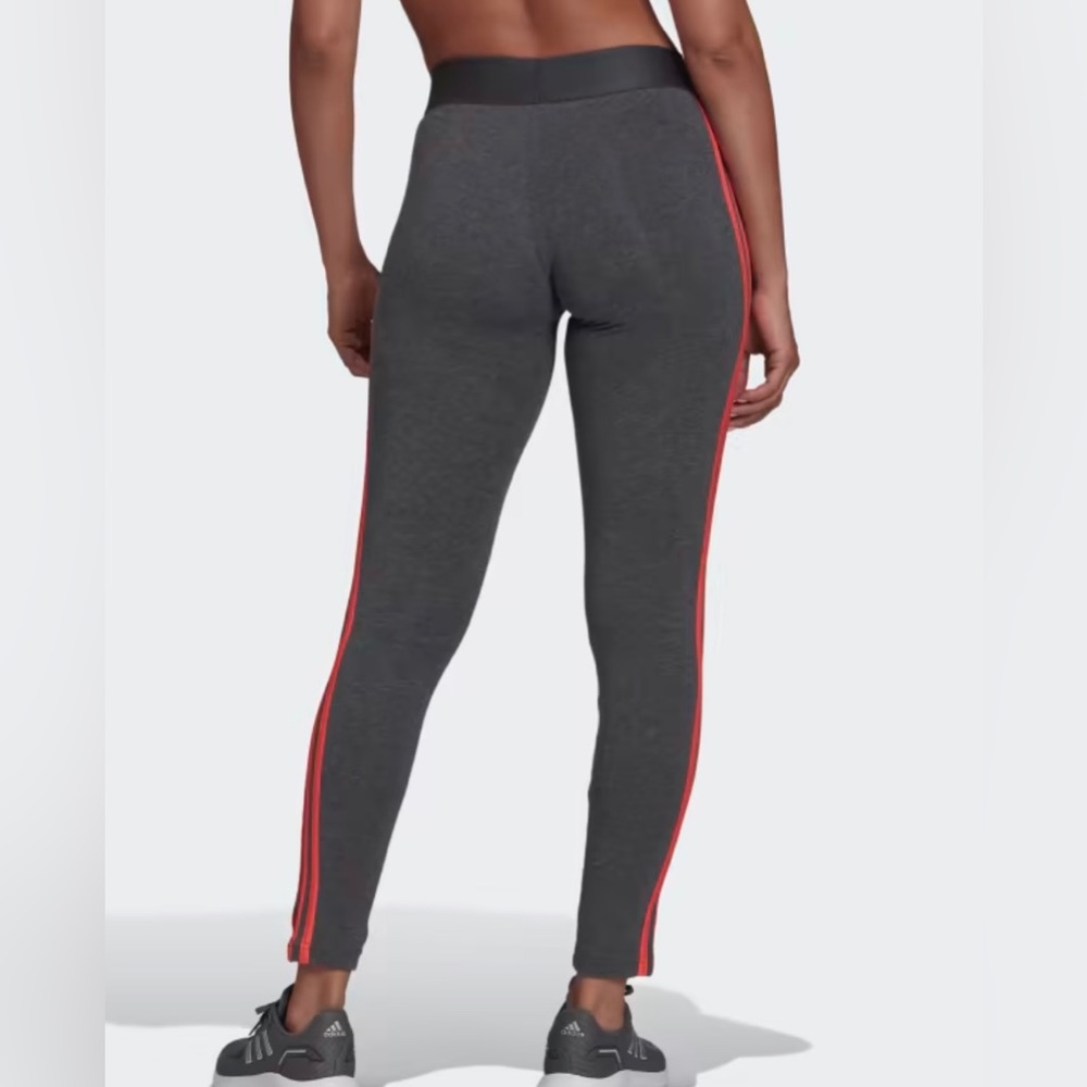 NWT Adidas Women’s Essential 3 Stripes Leggings - Picture 3 of 11